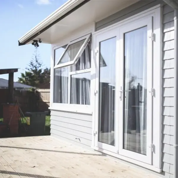 French door on villa from outside